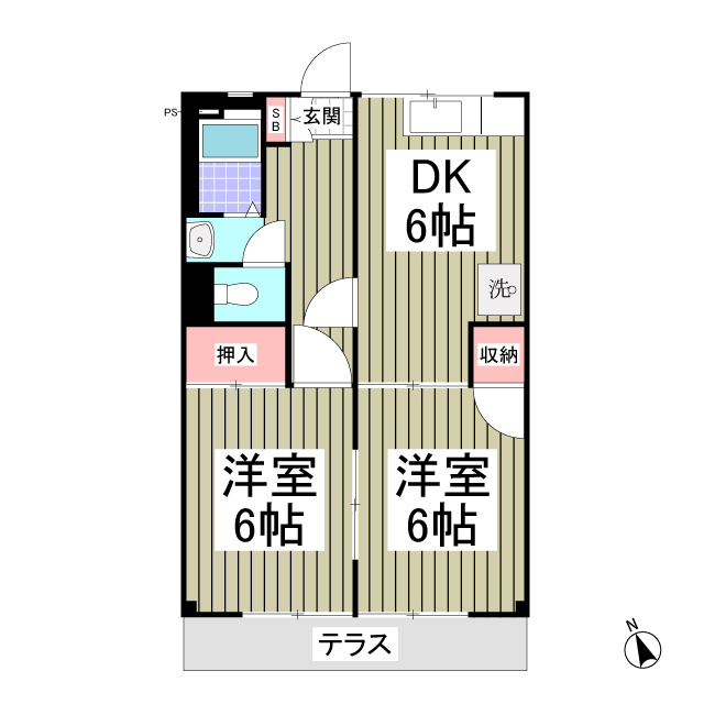 レスポワールの間取り