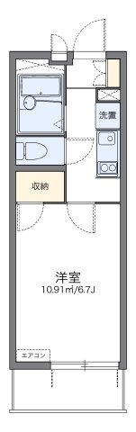 レオパレスフルートの間取り