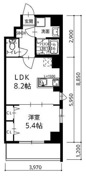 MODERN PALAZZO東公園(モダンパラッツォ東公園)の間取り|使いやすい間取りです。