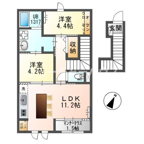 ワイズスクエア０１（Y’s square０１）の間取り