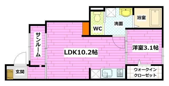 トレ　ピア―チェ　Ⅱの間取り
