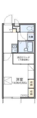 レオパレスノースアイランドⅢの間取り