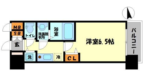 プレサンス四天王寺前夕陽ヶ丘の間取り|プレサンス四天王寺前夕陽丘　間取り