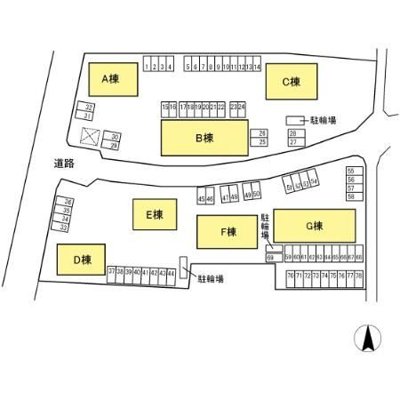 ROYAL GARDEN CASAHARAの区画図