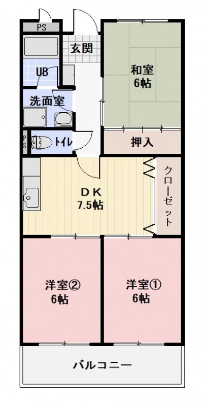 エスポワール武藤の間取り