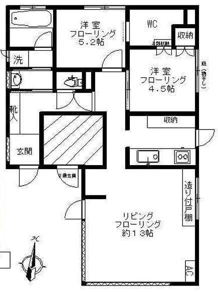 文京区関口３丁目１階の間取り