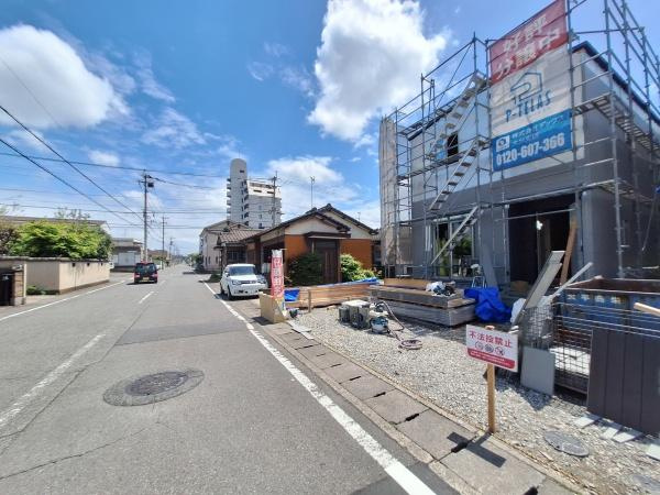 P-TELAS新栄町2　1号地の前面道路含む現地写真|前面道路含む現地（2026年4月撮影）