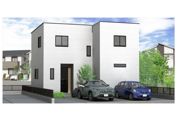 AG-HOUSE　三佐　A棟の完成予想図|※外観パースはイメージです。