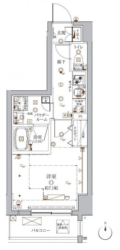 クレイシア入谷の間取り