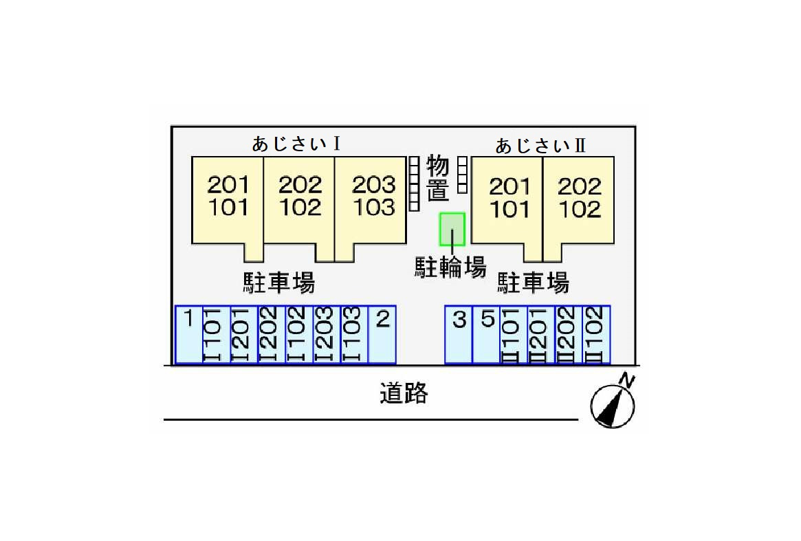 あじさい　Ⅱの区画図