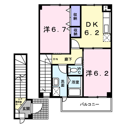 あじさい　Ⅱの間取り