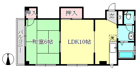 マンション輪泉の間取り