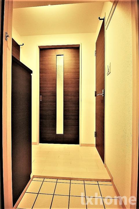 山崎マンション15の玄関