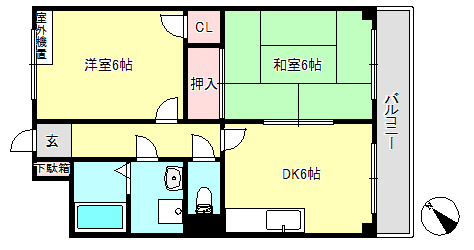 KUSABAマンションの間取り