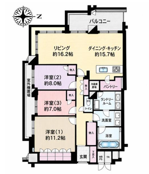 【間取り】 | ☆ﾚ･ｼﾞｪﾝﾄﾞ箕面船場ｻｳｽﾚｼﾞﾃﾞﾝｽ
