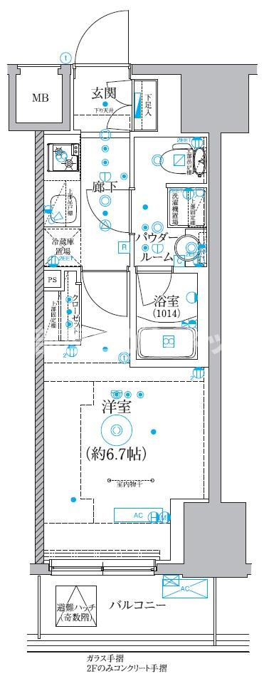 クオリタス品川南【おとり物件なし】#学生・社会人にオススメ！初期費用分割払いOK！の間取り