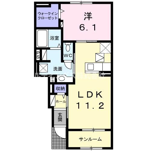 レインボーパレスⅡの間取り