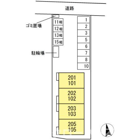 セジュール愛の区画図