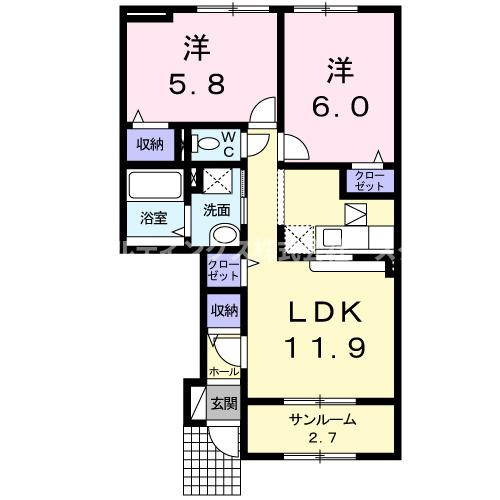 アンファミーユⅢの間取り