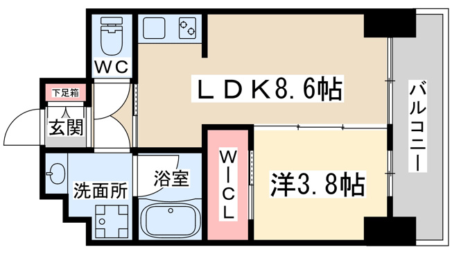 【間取り】 | ノルデンハイム南森町