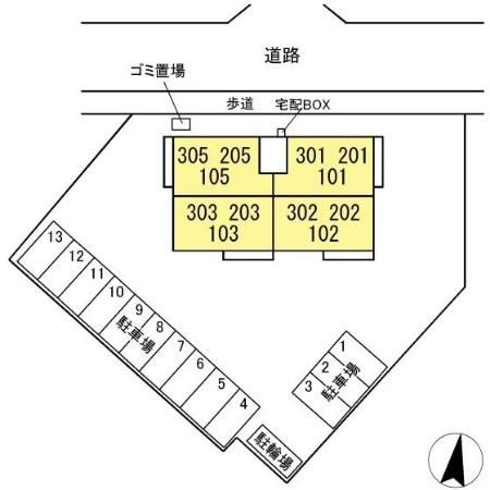 スリジエ水戸の区画図