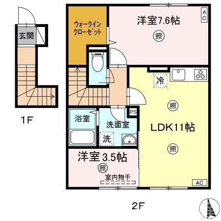フェリーチェ B棟の間取り