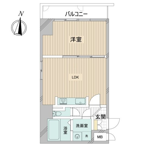 ハイツ両国駅前の間取り|角部屋住戸につきまして日当たり・通風良好