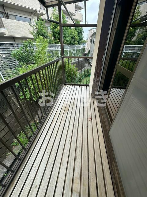 広地町貸家のバルコニー