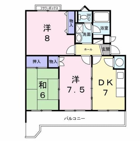 カサグランデ藤江の間取り