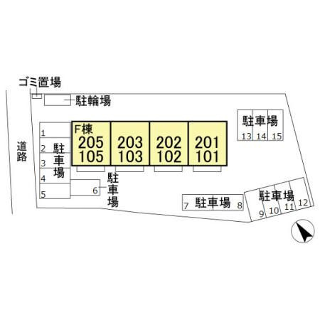 プレアデス見川Ｆの区画図