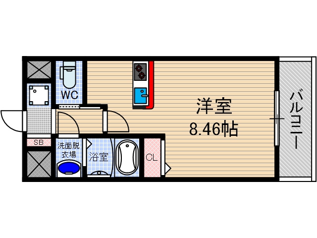 ロイス南茨木の間取り