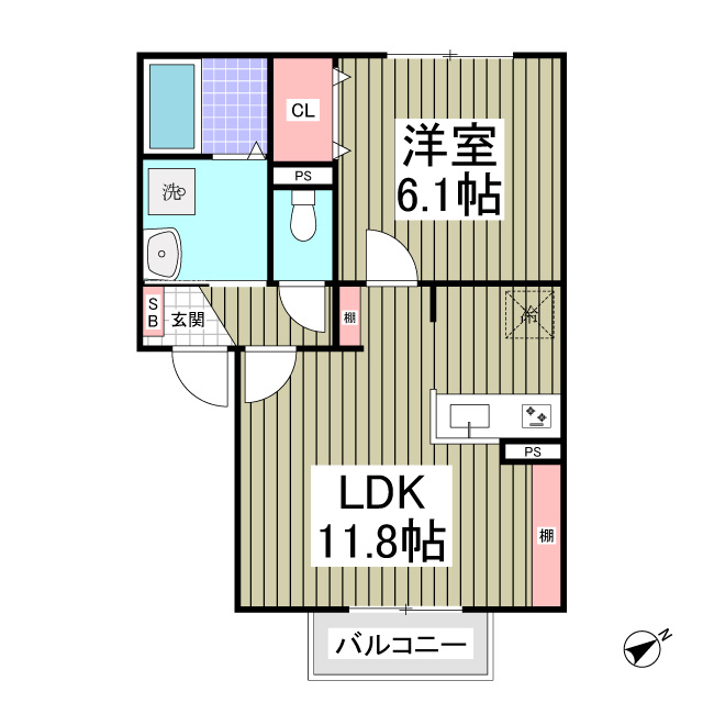 MQuarto久喜の間取り