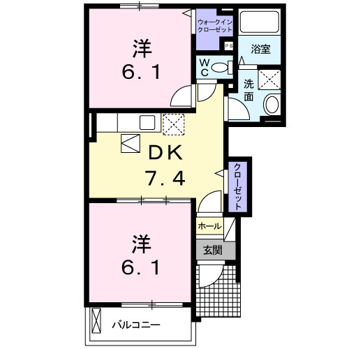 エクセルディアコートＳＫＰ．Ｂの間取り