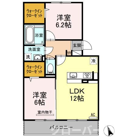 ラナ マラキ A棟の間取り