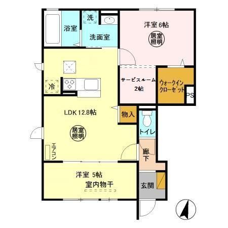 ベレタニア　Cの間取り