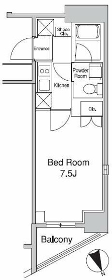【間取り】 | プラウドフラット蒲田Ⅱ | 間取り