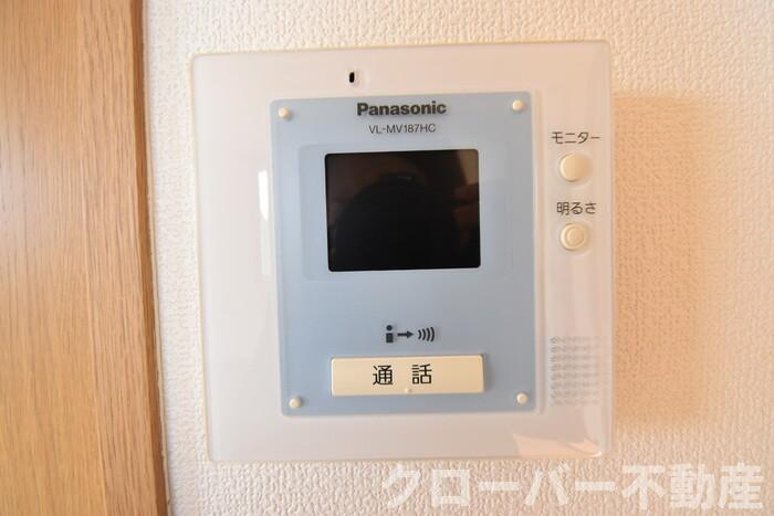 レインボーガーデン A棟のセキュリティ|モニタ付インターホン