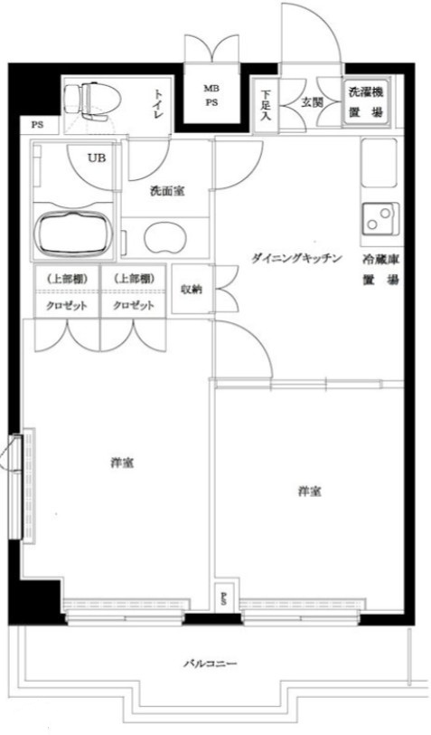 ルーブル中野沼袋 の間取り|間取りです。