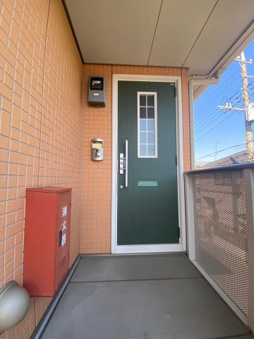 パティオ北柏台Bのエントランス|落ち着いたエントランスです