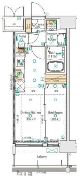 ＭＡＸＩＶ尼崎の間取り