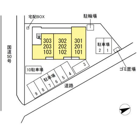 自由が丘SOHOの区画図