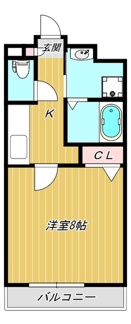 シャロン大宮の間取り|人気のフローリングです。