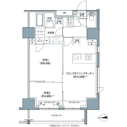 パークハビオ東中野の間取り