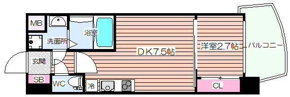 【間取り】 | プレサンス江坂ベルフィーヌ