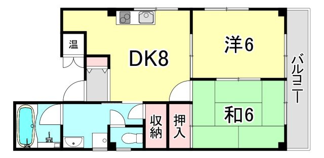 ローテローゼ久寿川の間取り