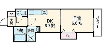CLAIR　TOWERの間取り