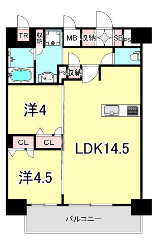 ＭＡＸＩＶ尼崎の間取り