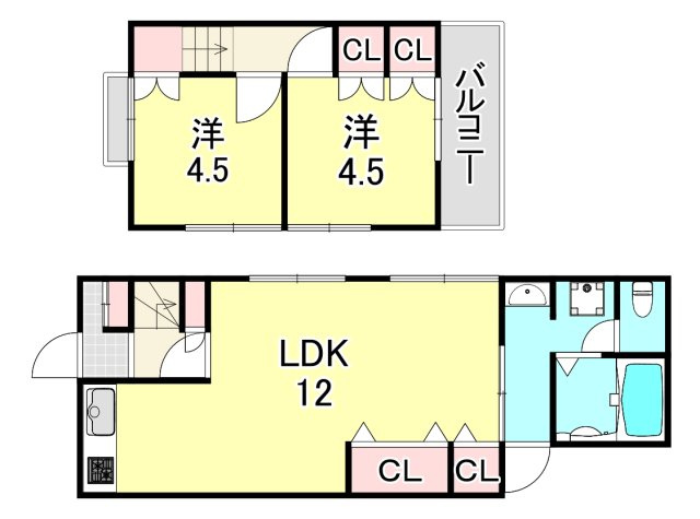 シャトーヒロの区画図