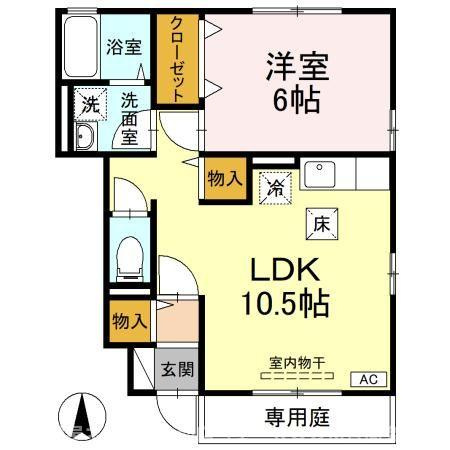 【間取り】 | エントピア幸　B棟