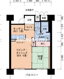 ＵＲルネシティ西宮津門の間取り